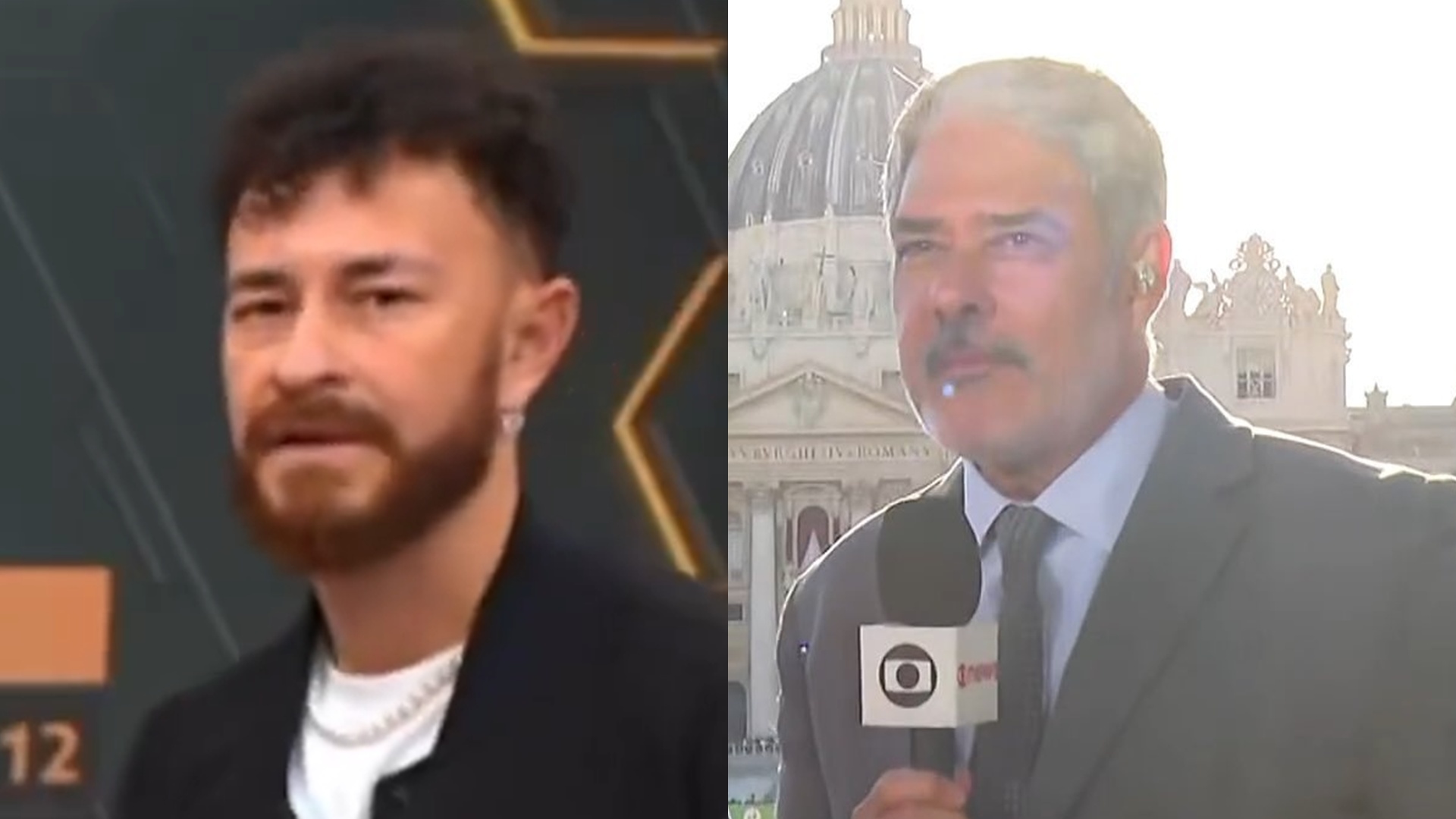 Fred Bruno se choca ao ter programa interrompido por Bonner ao vivo na Globo: ‘Histórico’