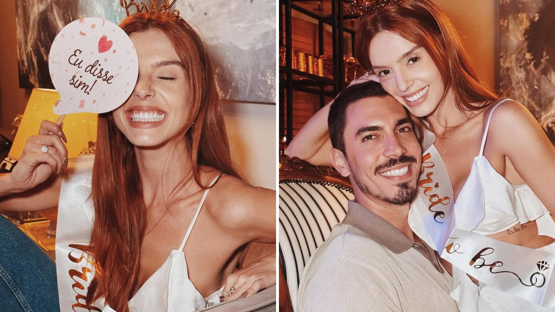 Giovanna Lancellotti exibe momento especial pré-casamento: ‘Vestida de noiva’