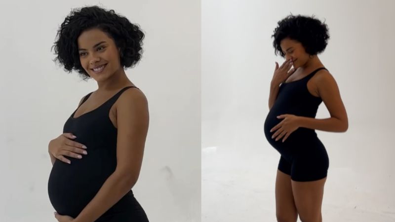 Grávida? Bella Campos surge com barrigão e detalhe chama atenção: ‘Aprontando’
