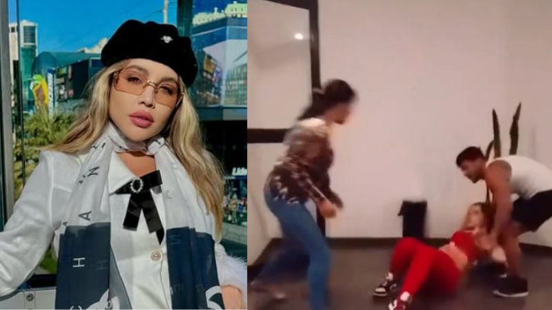 Imagens fortes! Veja o momento em que influenciadora é agredida pelo ex e sua mãe
