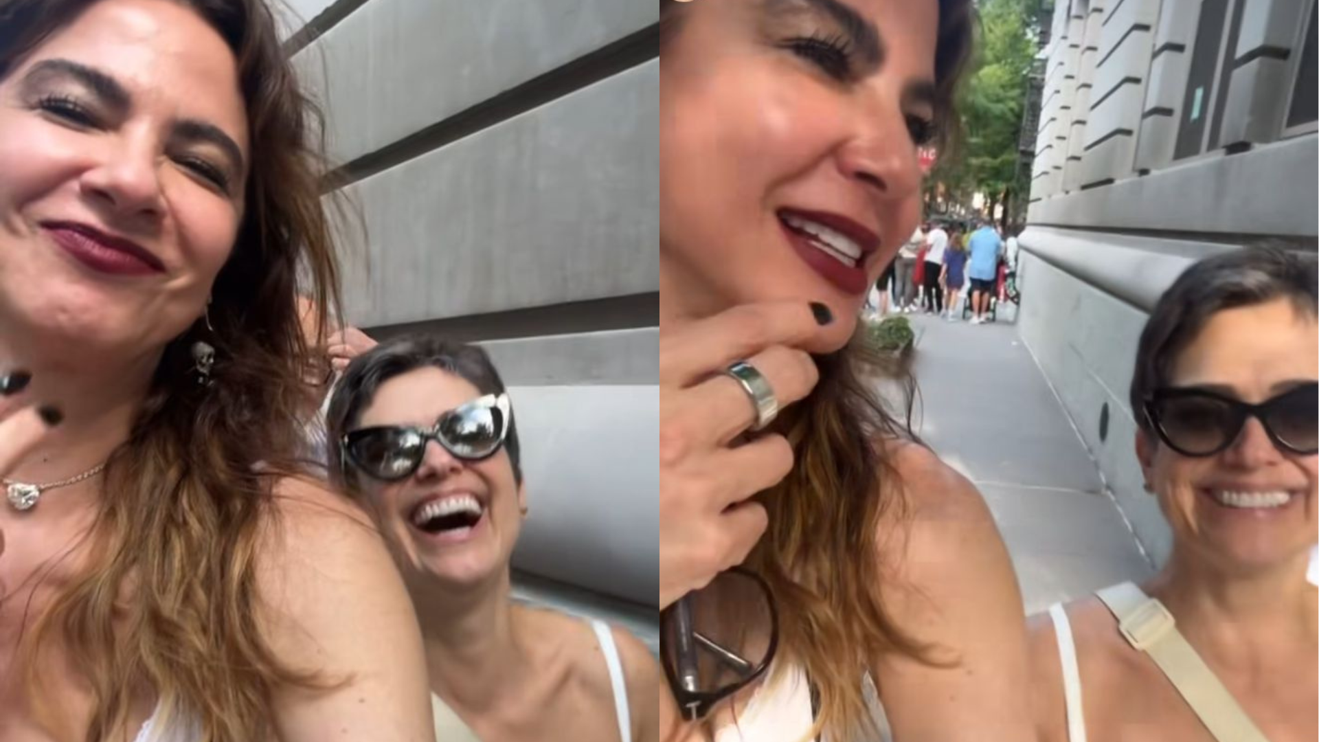 Encontro de ícones! Luciana Gimenez encontra Sandra Annenberg e faz elogio inusitado