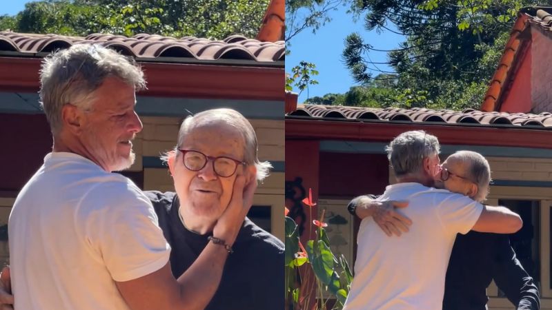 Luto! Marcello Novaes lamenta a morte do pai, Jorge Novaes: ‘Foi descansar e dormiu’