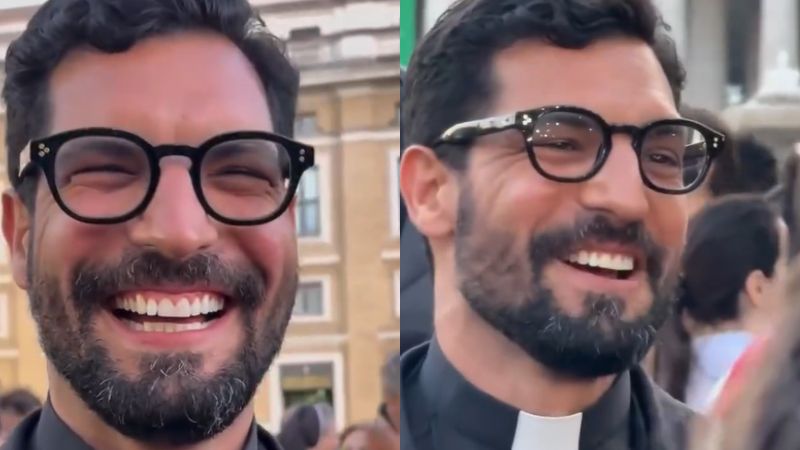 Padre brasileiro que estava no Vaticano chama atenção e viraliza na web; saiba quem é