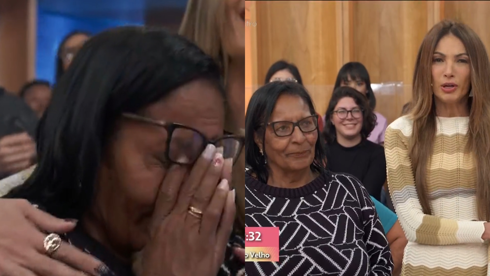 Mulher chora na plateia do Encontro, Patrícia Poeta questiona ao vivo e faz descoberta