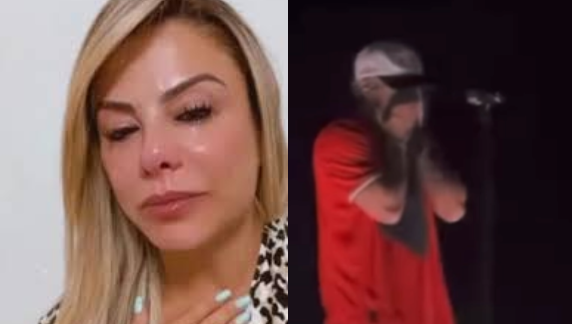 Poliana Rocha reage após ver Zé Felipe chorando em show: ‘Você é’