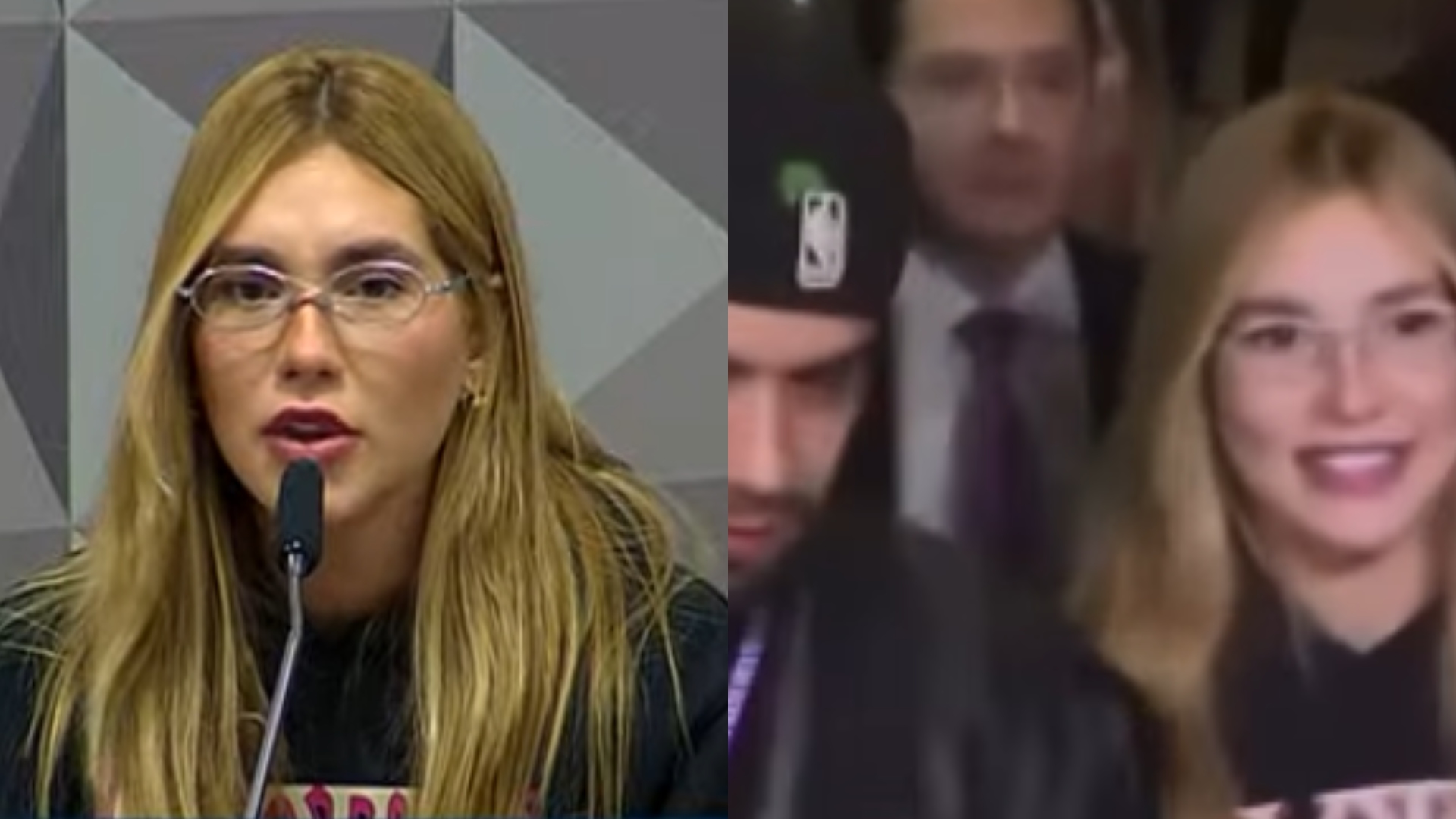 De moletom e sorridente, Virginia Fonseca chega na CPI das Bets ao lado de Zé Felipe