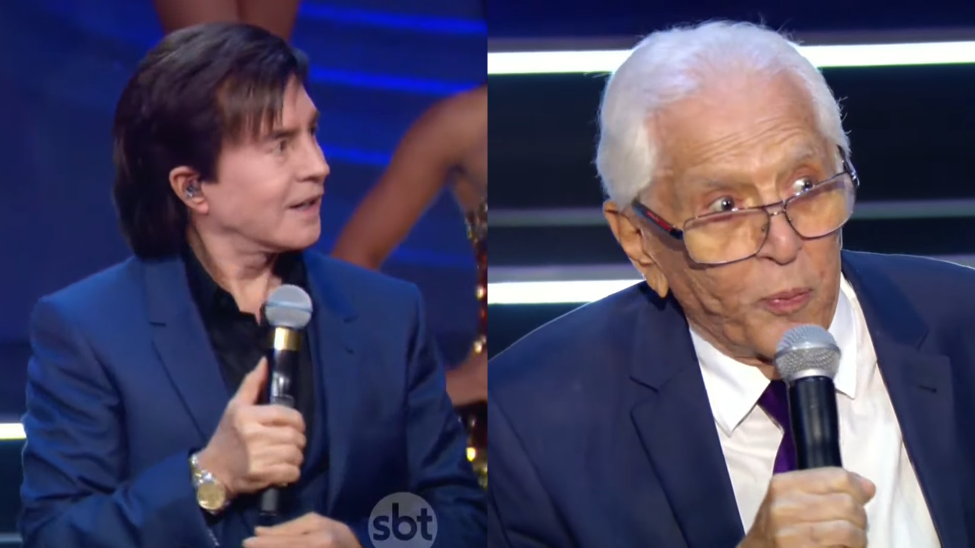 Xororó e Carlos Alberto de Nóbrega ficam perto no Troféu Imprensa após briga por causa de Sandy e Jr: ‘Vontade de dar um soco’