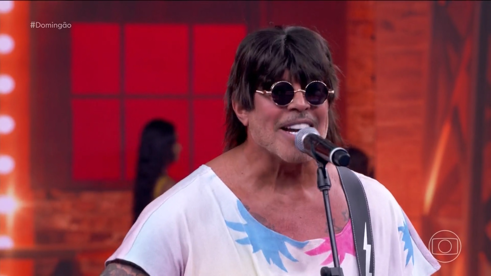 Alexandre Frota vira piada ao homenagear artista no Domingão: ‘Parecendo Xororó que tomou bomba’