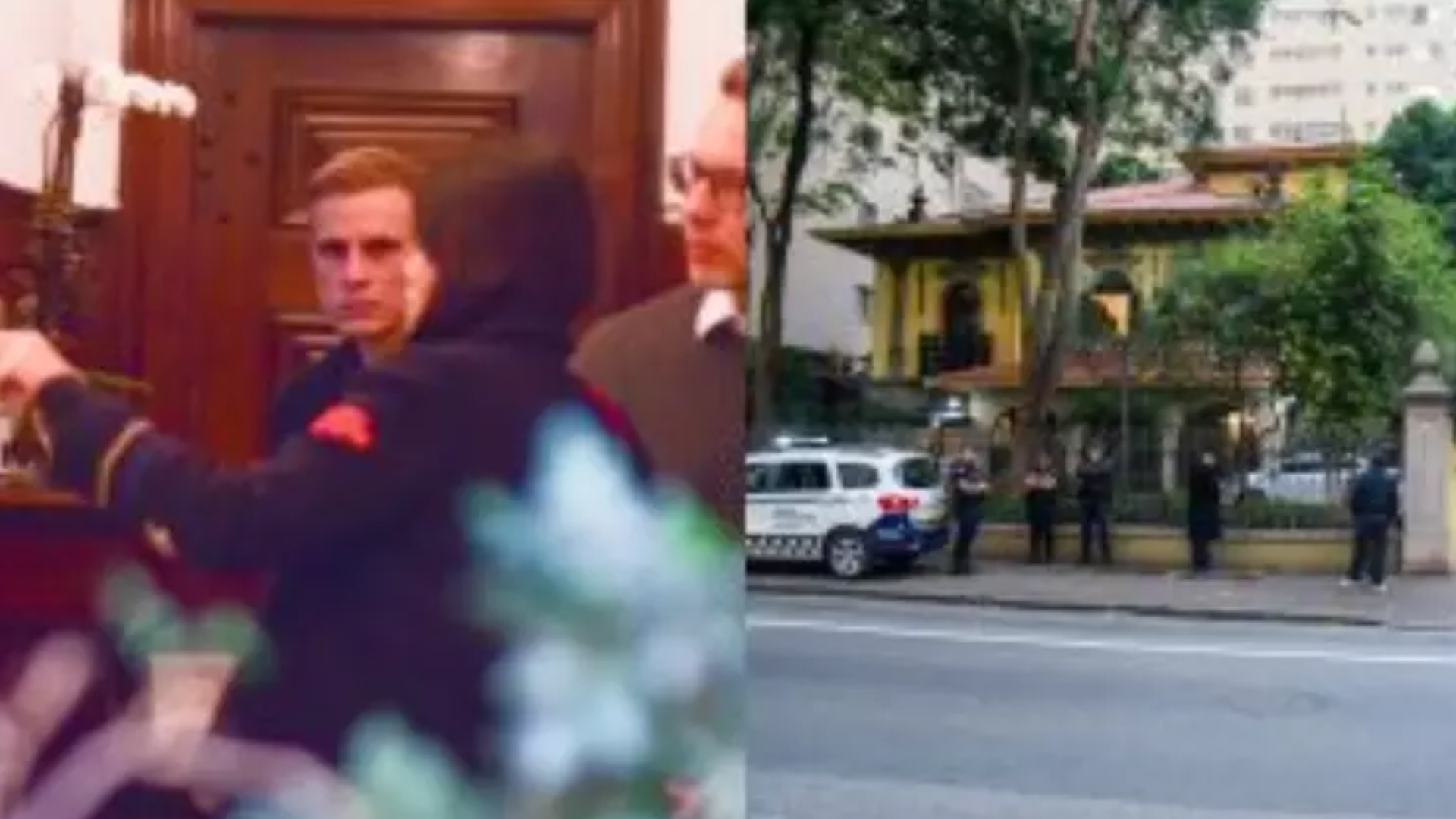 Arrasado, filho de Francisco Cuoco se despede em velório do pai