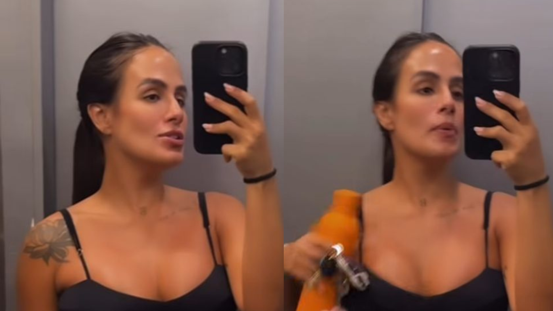 Carol Peixinho exibe barrigão antes de treinar e surpreende os seguidores