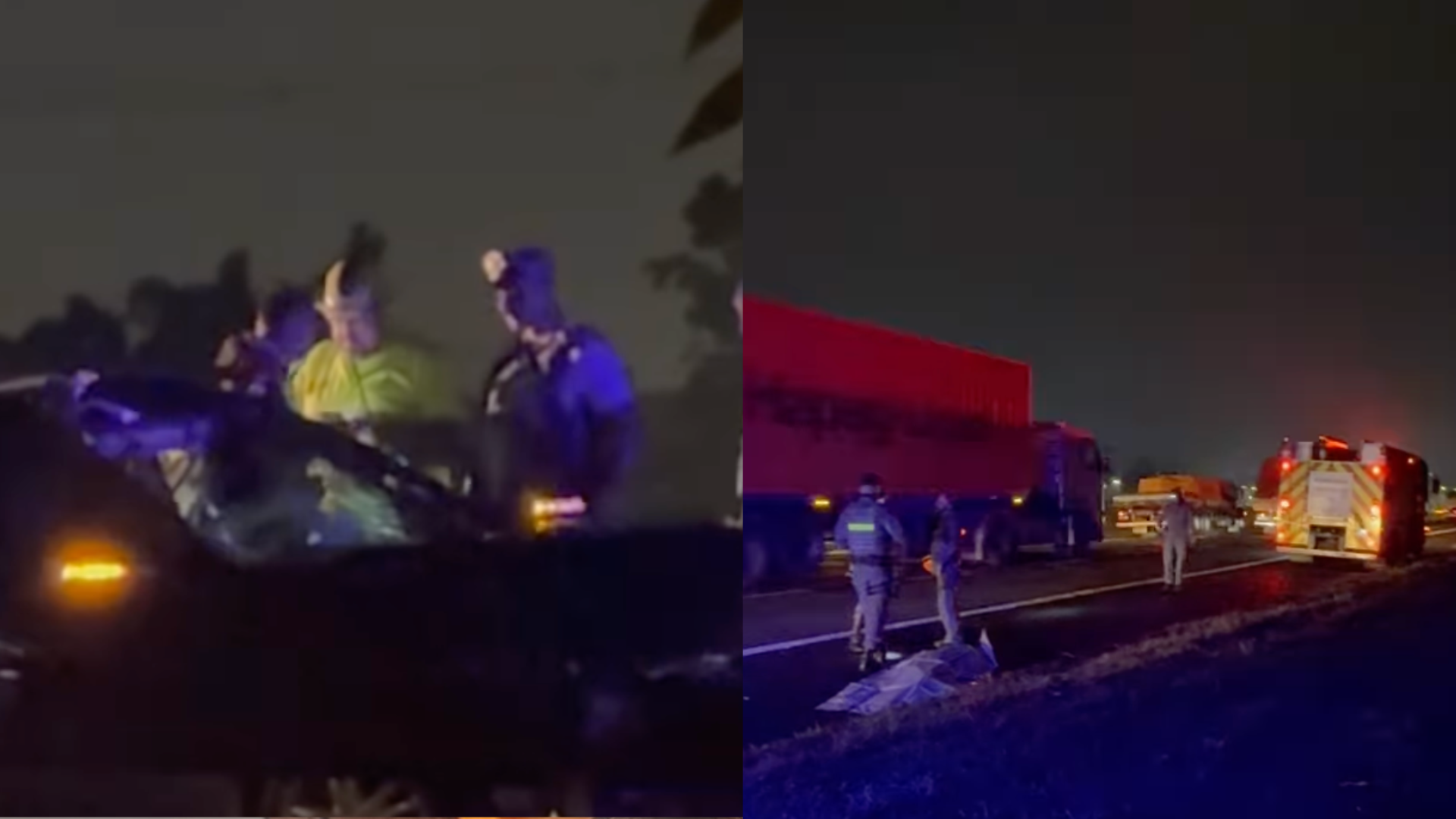 Homem invade rodovia com pedaço de ferro e provoca grave acidente com duas mortes