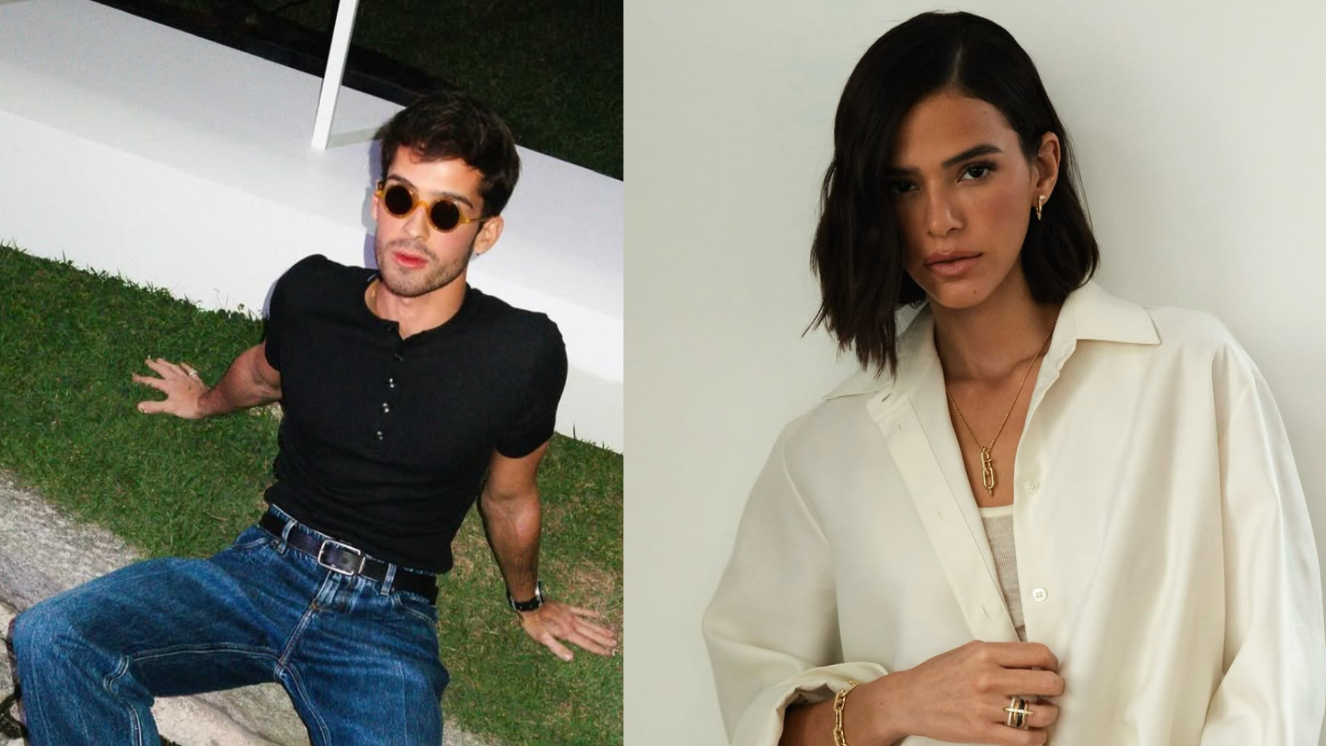 Teve climão? Bruna Marquezine e João Guilherme se reencontram em bar no Rio: ‘Perdoar’