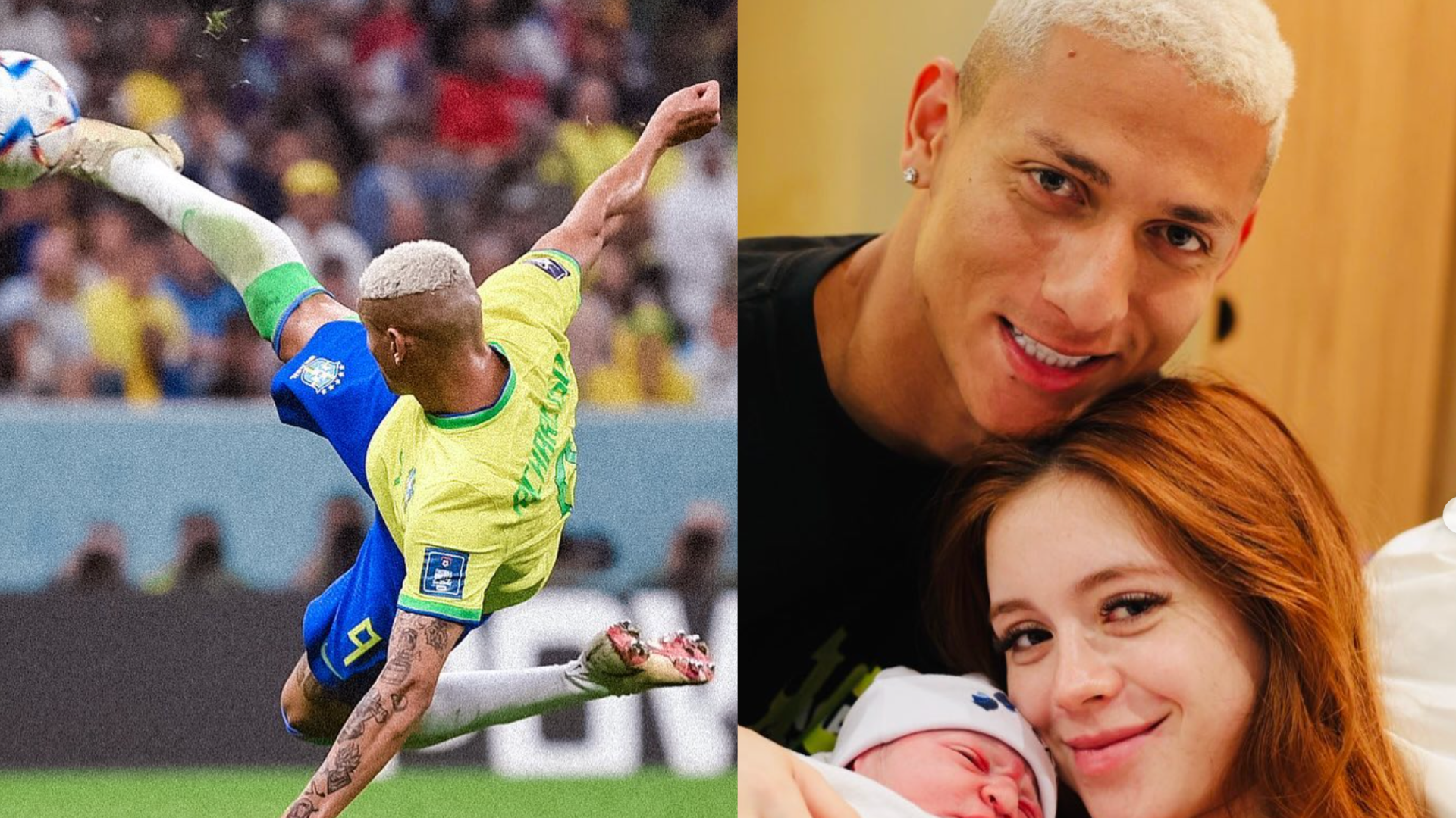 Nariz do pai! Noiva do jogador Richarlison mostra novos cliques do herdeiro