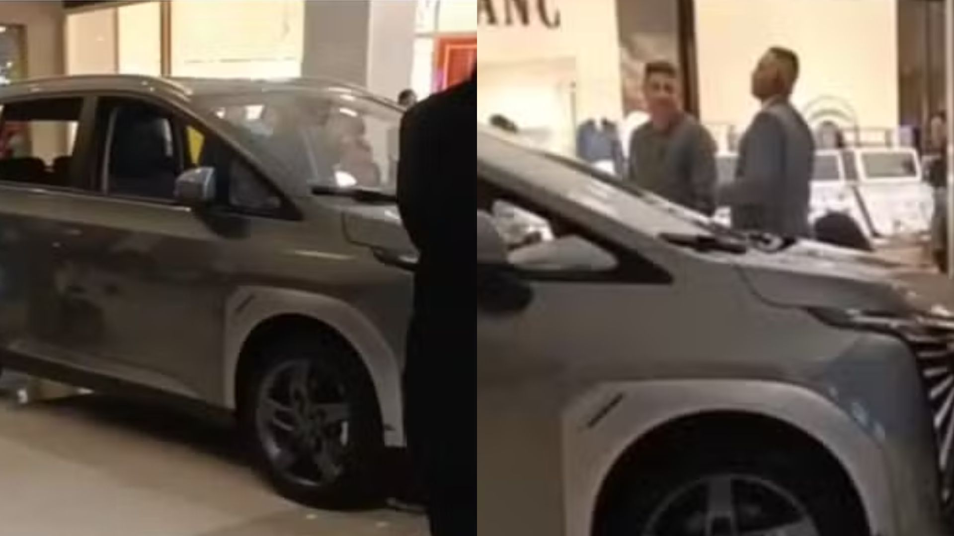 Susto! Criança bate carro elétrico exposto no shopping e causa prejuízo a loja