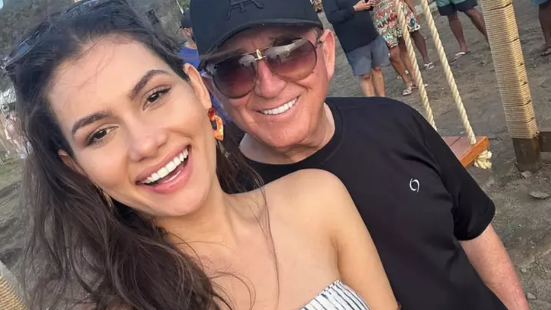 Após boatos, esposa de Amado Batista posta vídeo romântico com o cantor: ‘Saudade’