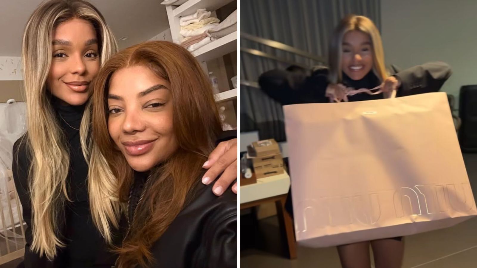 Namoradas! Veja o presente milionário que Ludmilla deu para Brunna