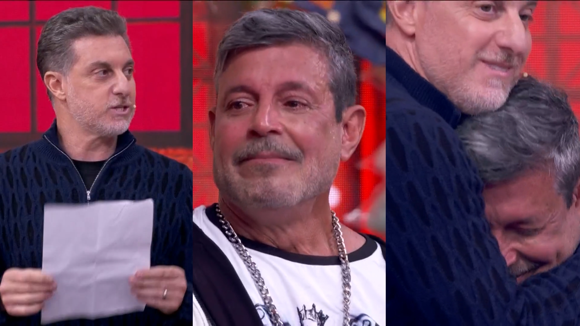 Luciano Huck revela carta de Alexandre Frota e faz o famoso chorar: ‘Para não morrer de fome’