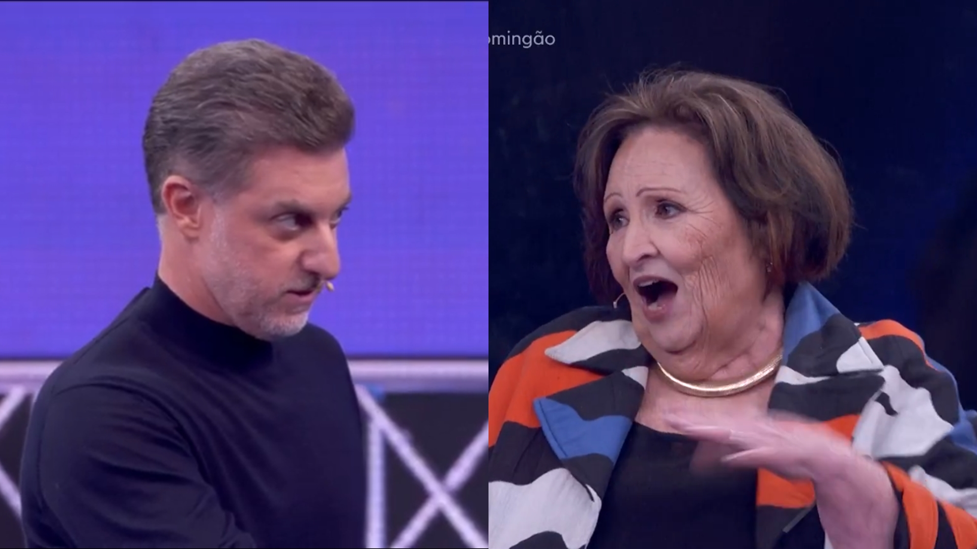 Luciano Huck se atrapalha ao vivo no Domingão e Déa Lúcia detona: ‘Quer trocar?’