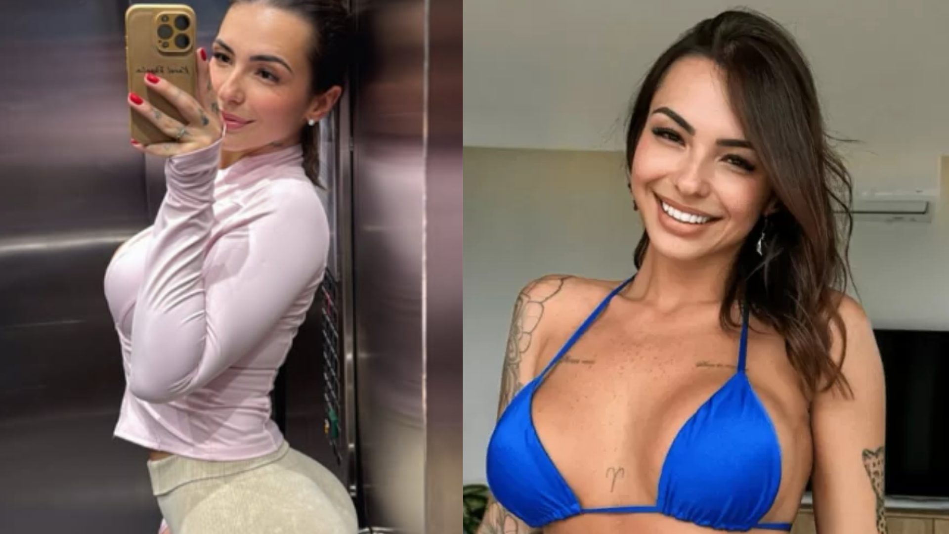 Musa fitness ‘perfeita’ vende suor e revela que gosta de barriga saliente