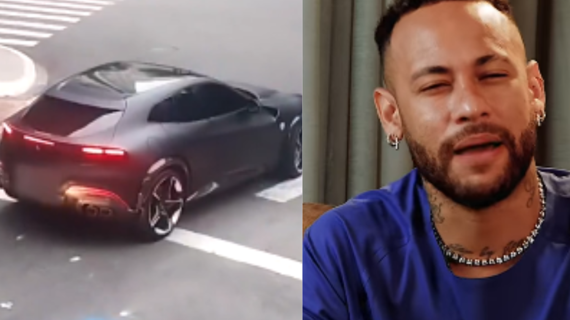 Vídeo: Ferrari de Neymar é flagrada cometendo infração de trânsito em São Paulo