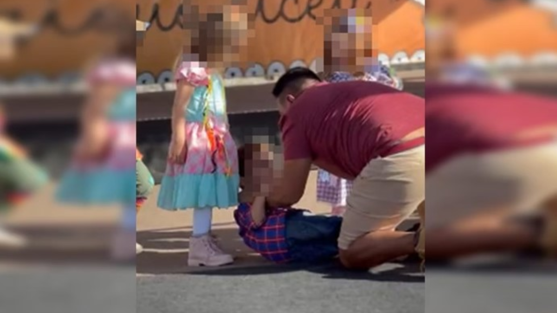 Vídeo: Homem agride criança de 4 anos durante apresentação de festa junina