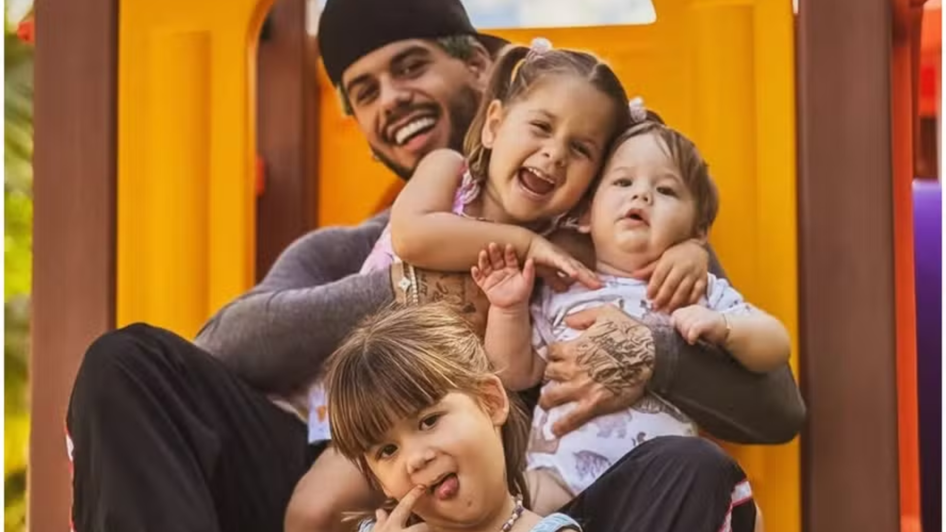 Zé Felipe comemora que vai passar tempo com os filhos em meio a rumores de disputa por guarda