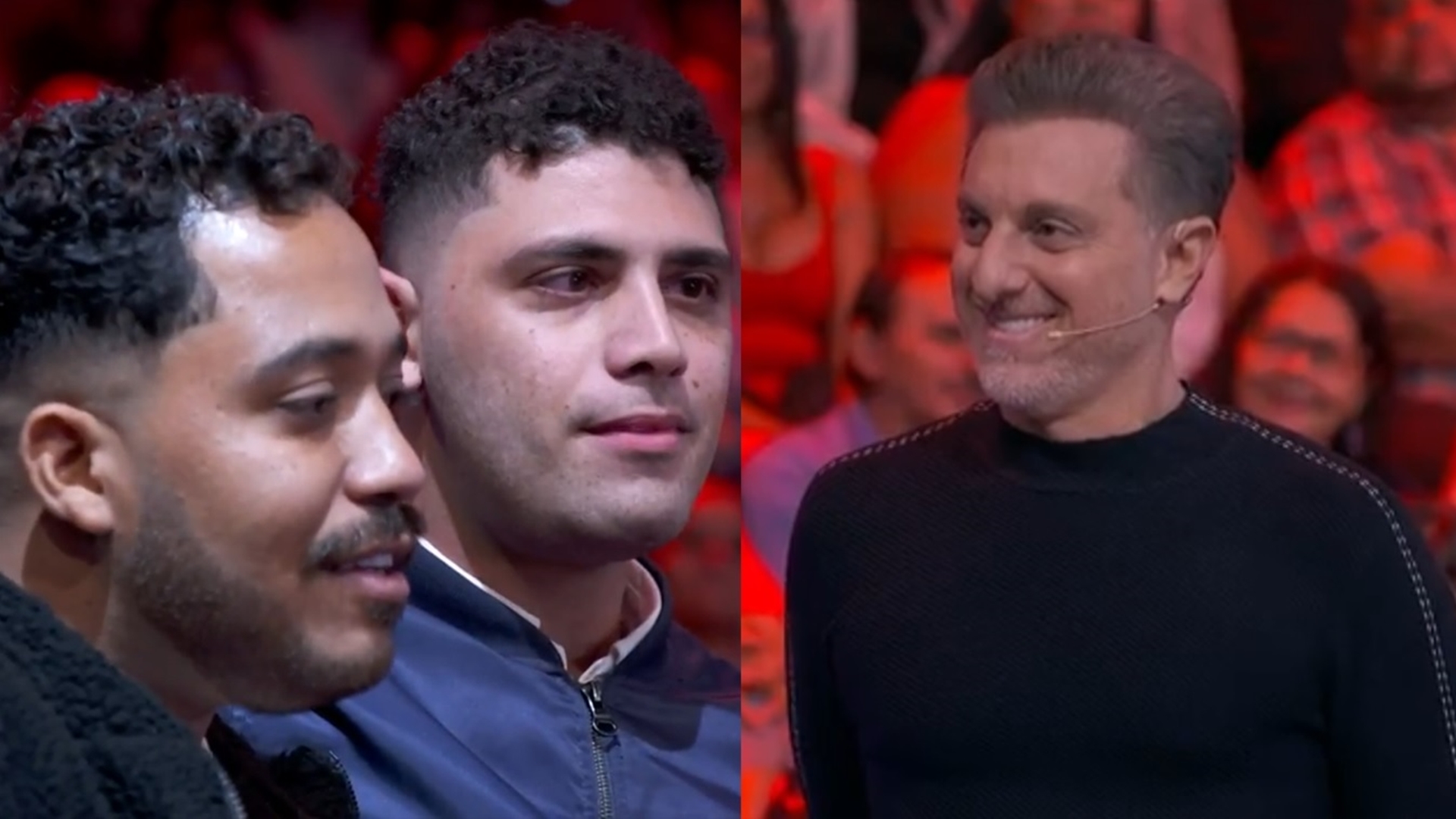 Luciano Huck realiza sonho de casal gay no Domingão e dá presentão: ‘Na frente desse cara’