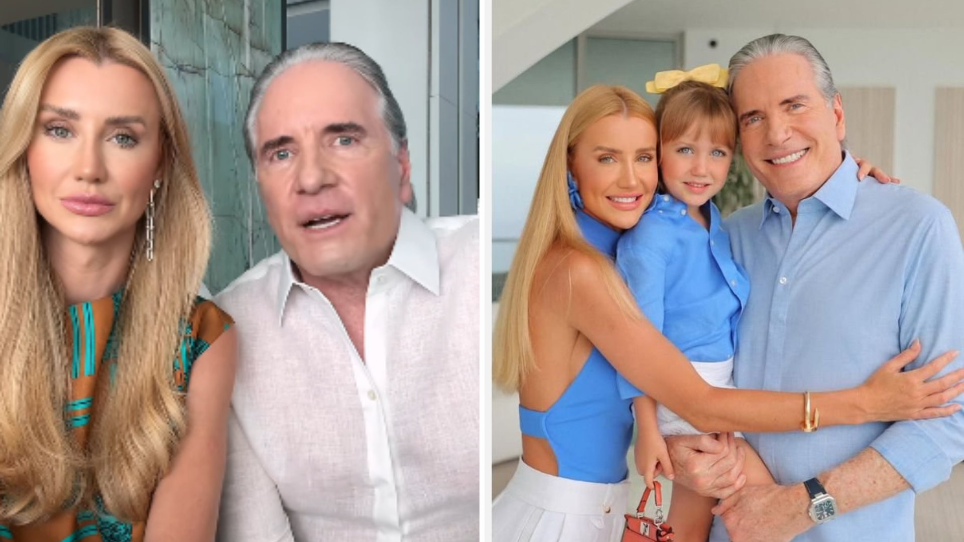 Após filha sofrer ataques na web, Roberto Justus e Ana Paula Siebert movem ação na justiça