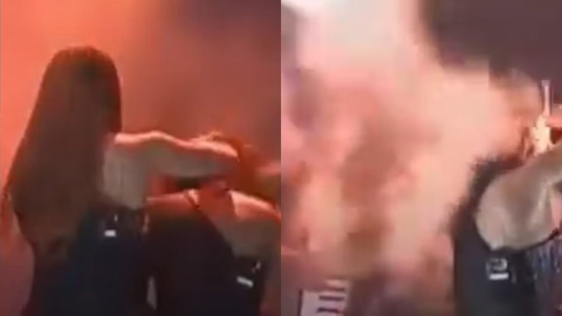 Cantora tem cabelo incendiado durante show e choca fãs; veja