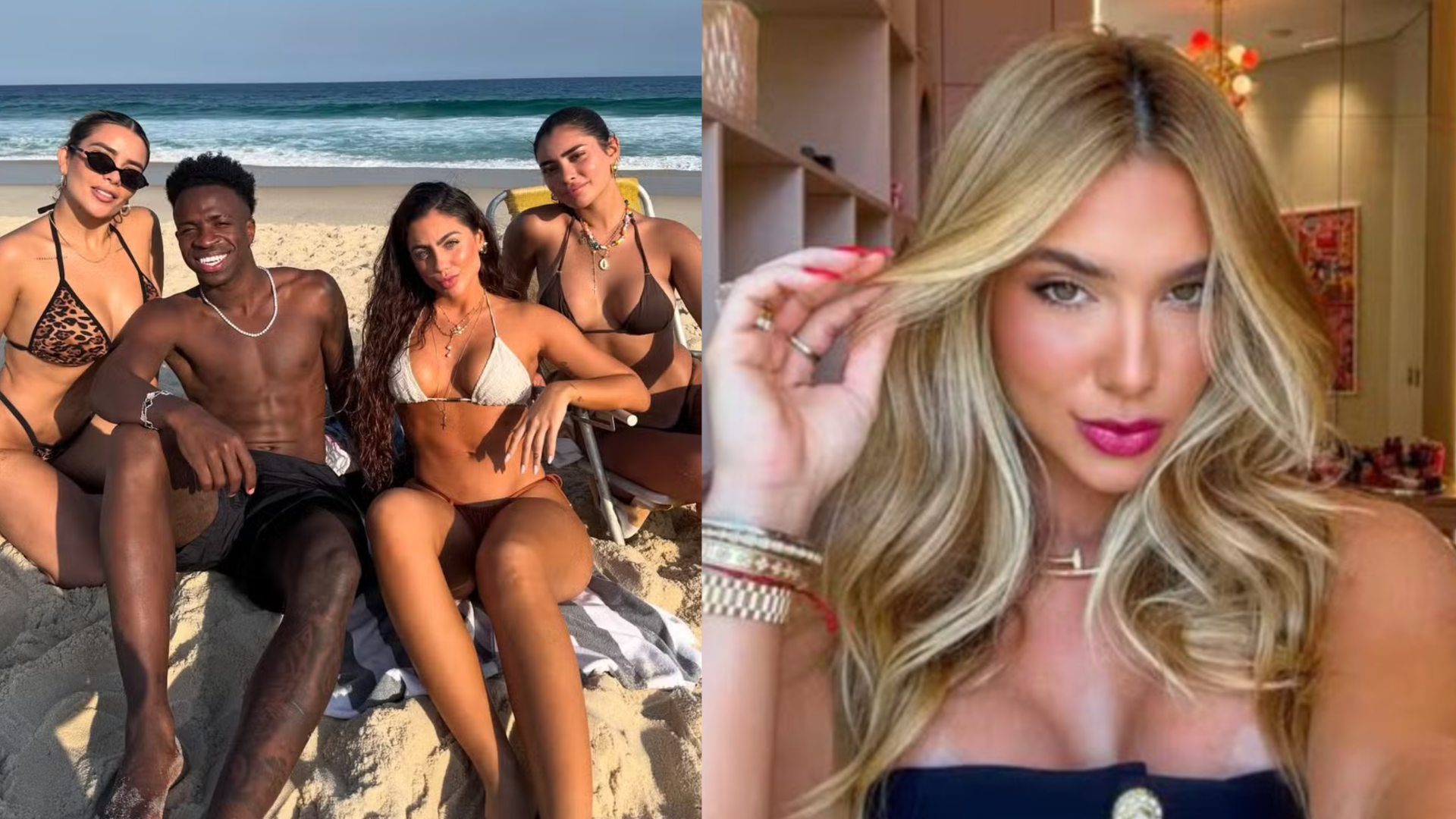 E a Virginia? Jogador Vini Jr. reúne beldades apontadas como affairs dele após festa
