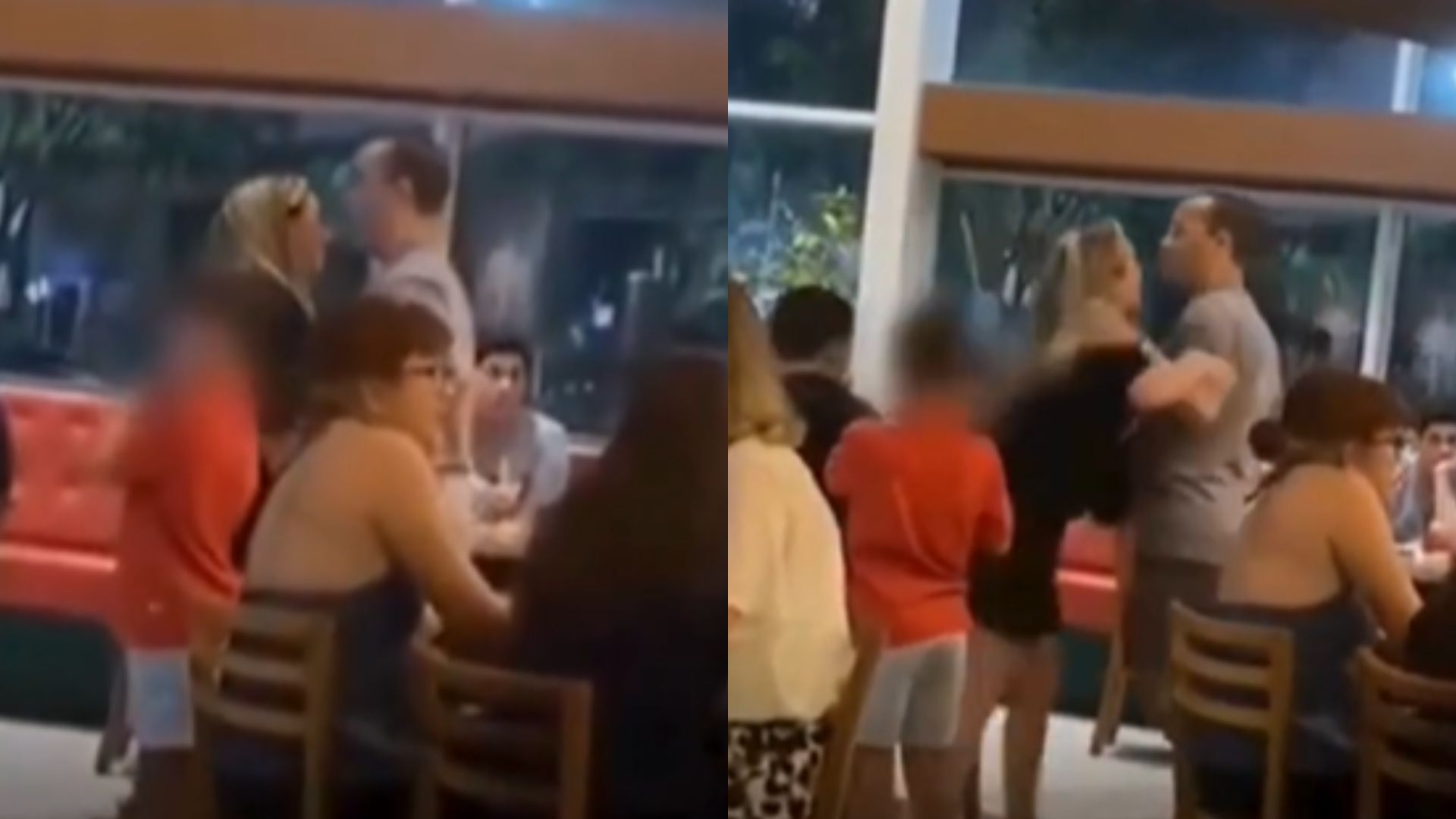 Traição! Esposa flagra marido com amante e causa barraco em restaurante