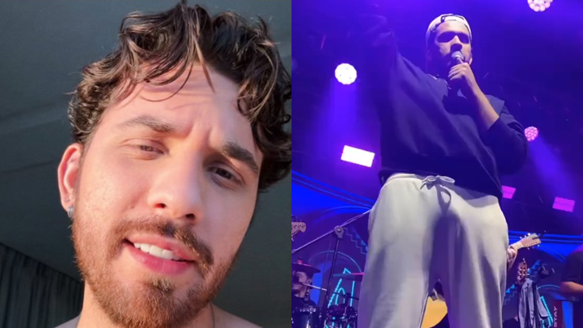 Gustavo Mioto choca com ‘volume’ durante show: ‘Violão na calça’