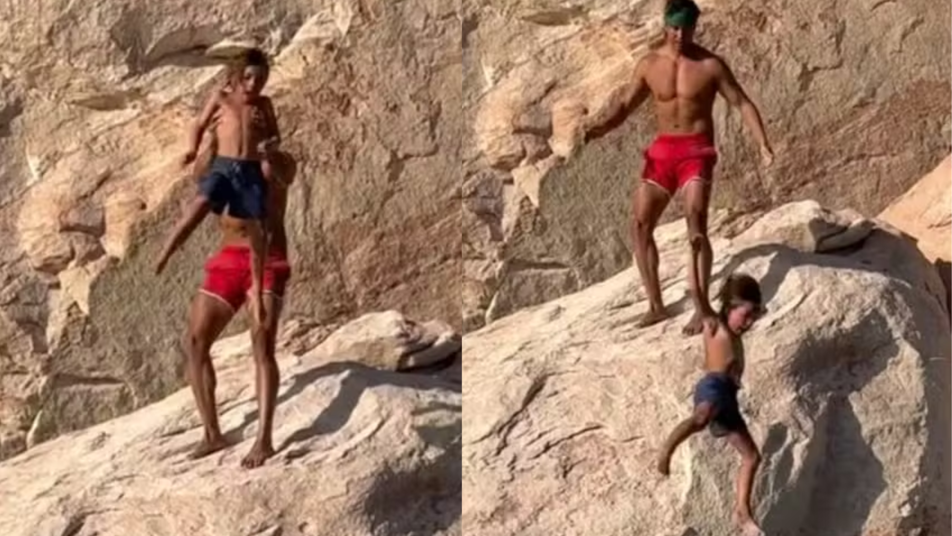 Influenciador é detonado após jogar filho de 7 anos do penhasco: ‘Forma como ensinamos’