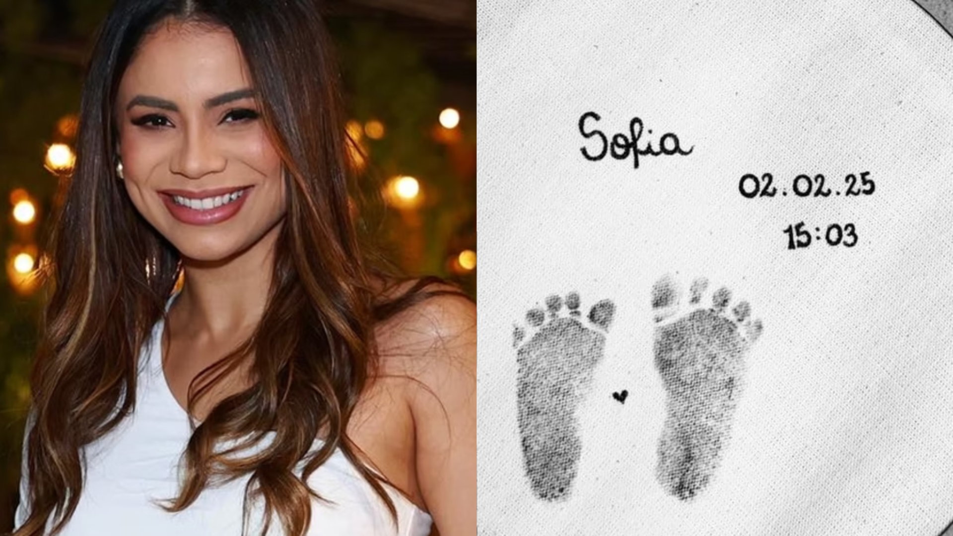 Lexa doa itens personalizados da filha Sofia para bebê com o mesmo nome que venceu a UTI