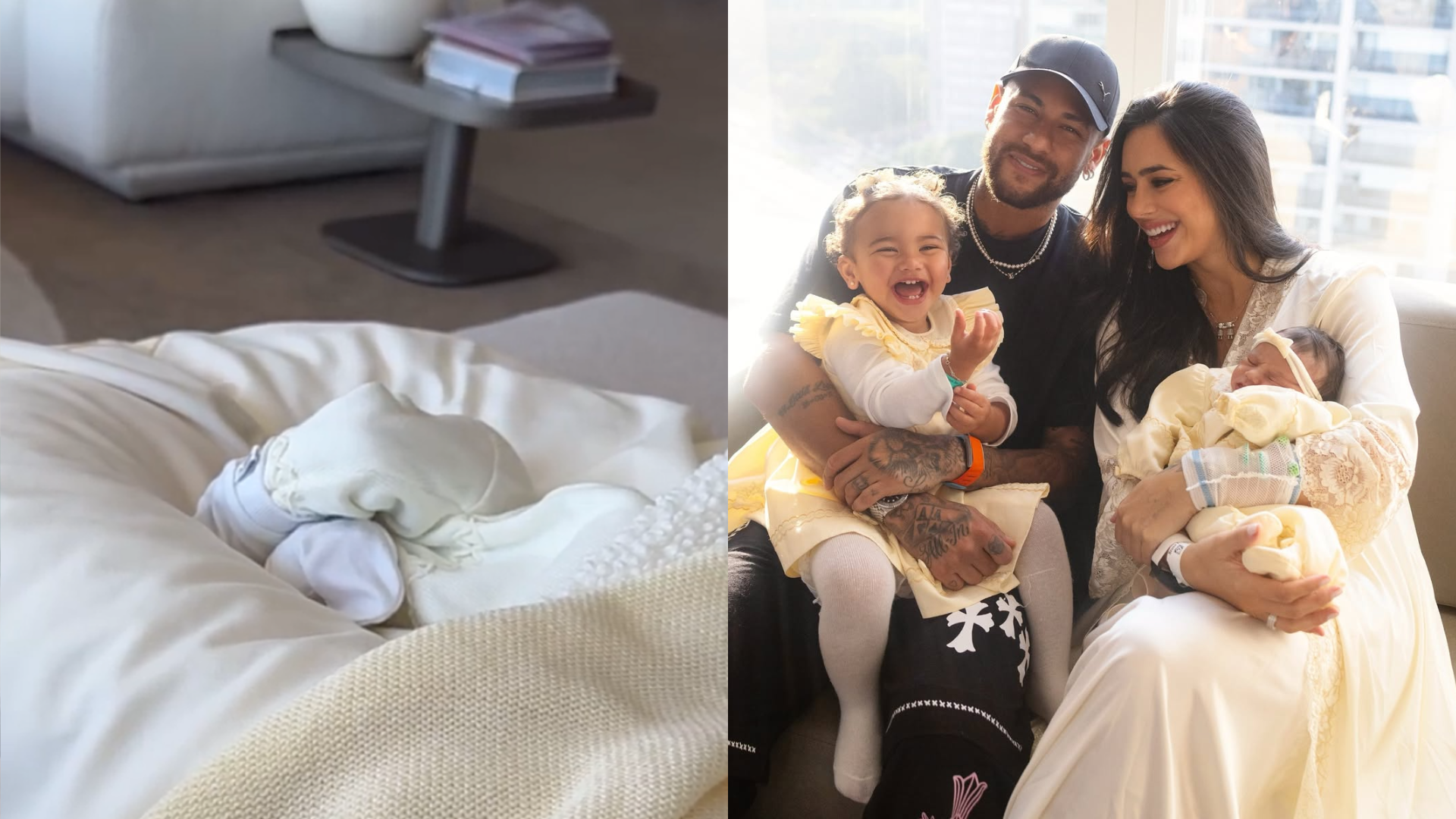 Mel já está em casa! Filha de Neymar e Bruna Biancardi deixa maternidade