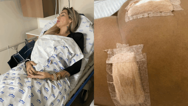 Influenciadora é hospitalizada durante gravidez por possível complicação com hidrogel