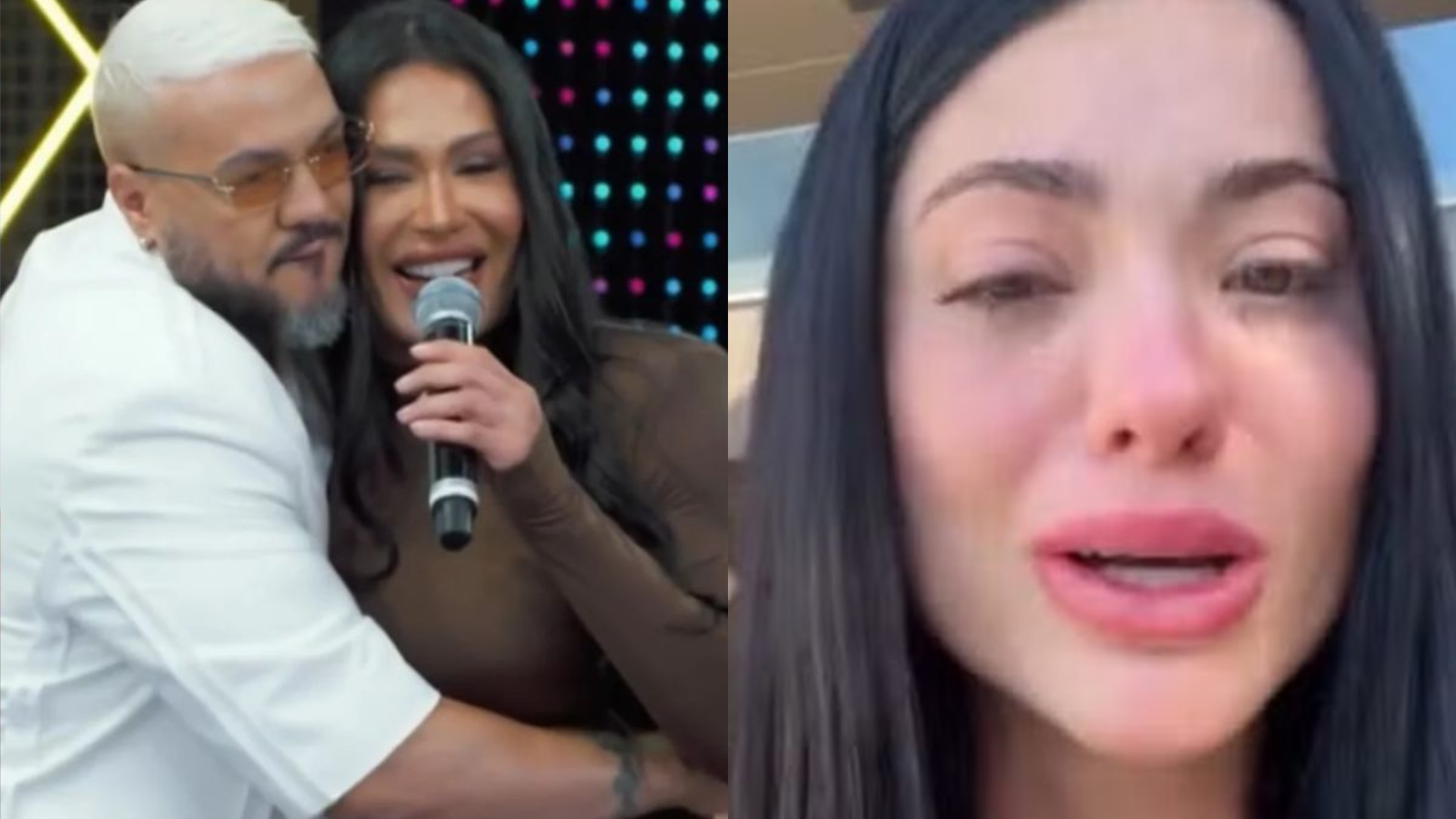 Belo flerta com Gracyanne ao vivo em programa; atual namorada se manifesta