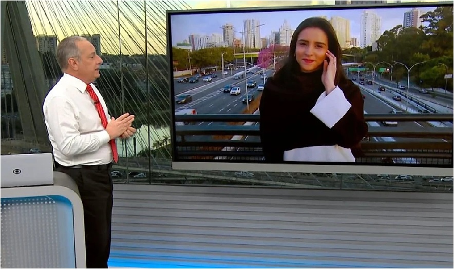 Âncora da Globo entrega segredo de repórter ao vivo: ‘Cálculo meio errado’