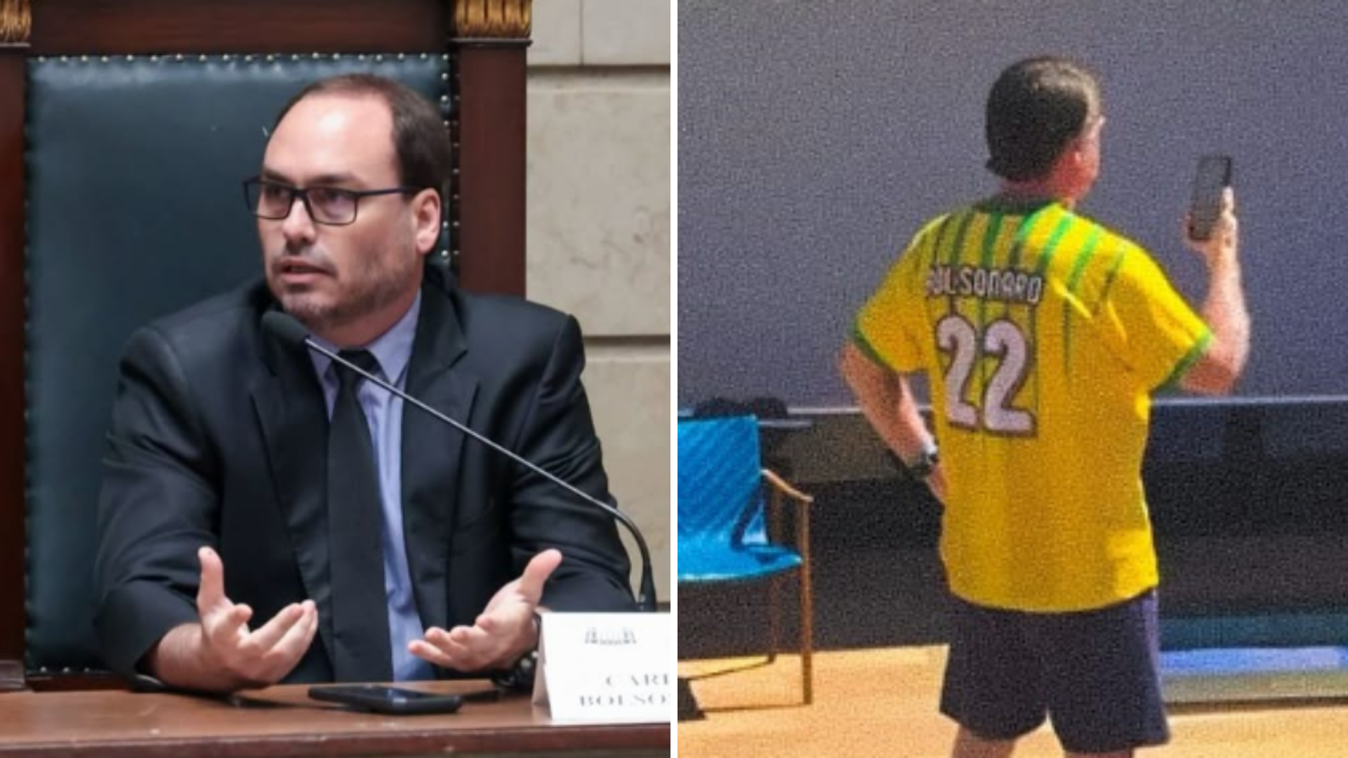Carlos Bolsonaro passa mal e é levado ao hospital, após prisão domiciliar do pai