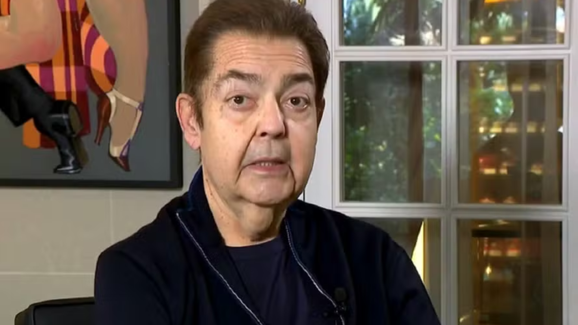 Faustão é extubado e recebe visita dos filhos no Dia dos Pais
