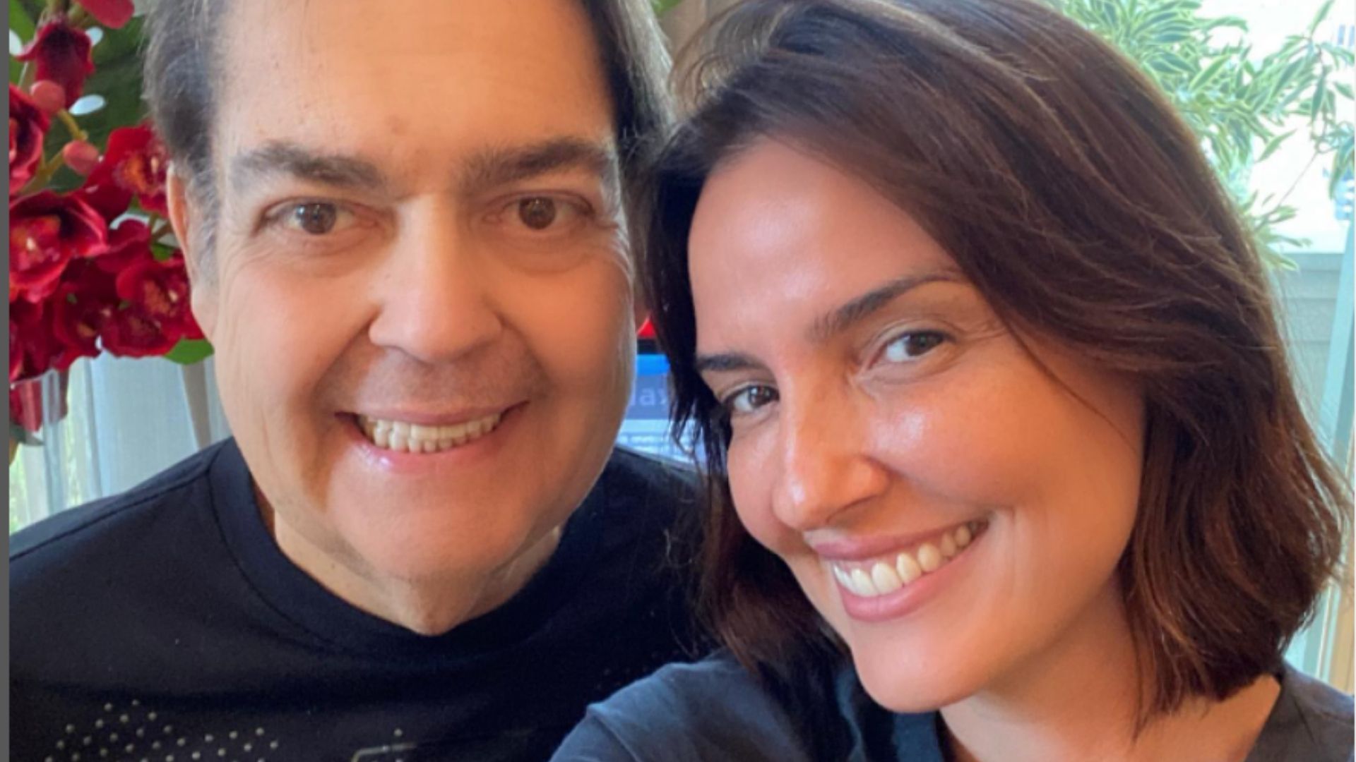 Esposa de Faustão não segura a emoção ao falar de transplante: ‘Não teria visto’