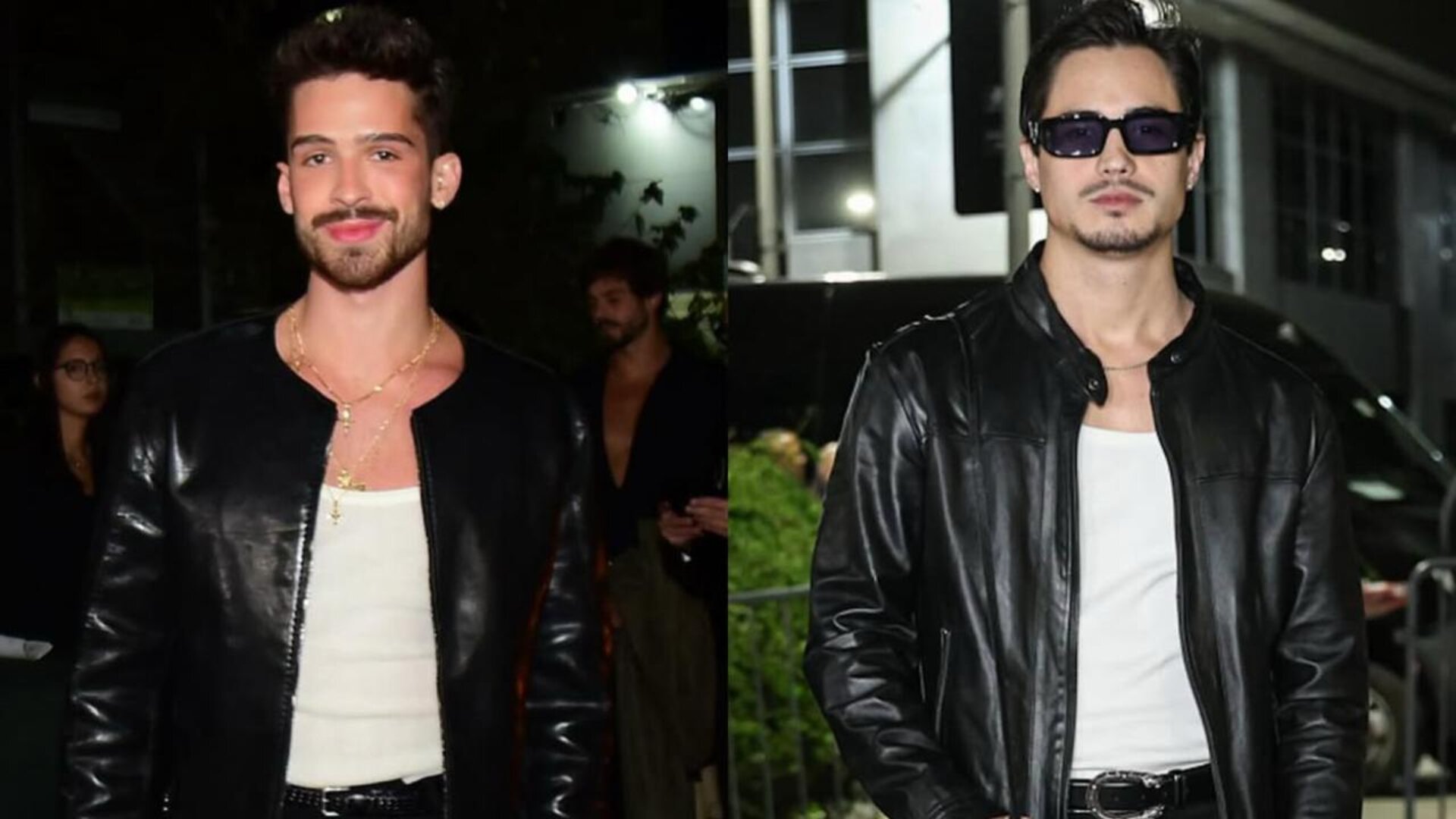 Ex e ‘atual’! João Guilherme e Danilo Mesquita usam looks parecidos em festa de Bruna Marquezine