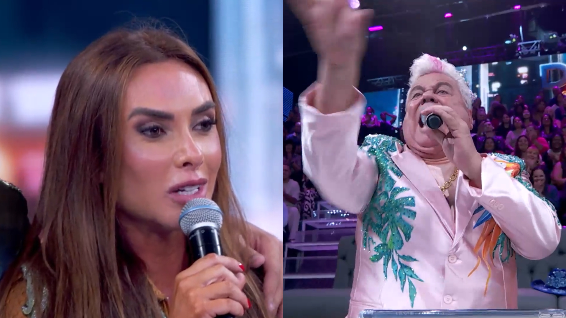 Milton Cunha choca Nicole Bahls durante a Dança dos Famosos: ‘Saia!’
