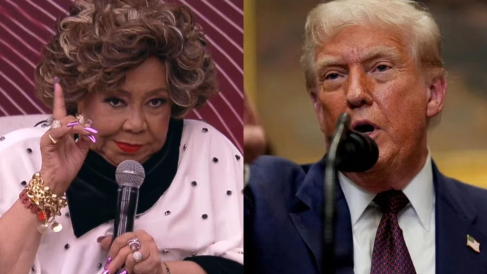 Vídeo: Alcione se revolta e diz que vai fazer macumba para Trump: ‘Nosso ministro maravilhoso’