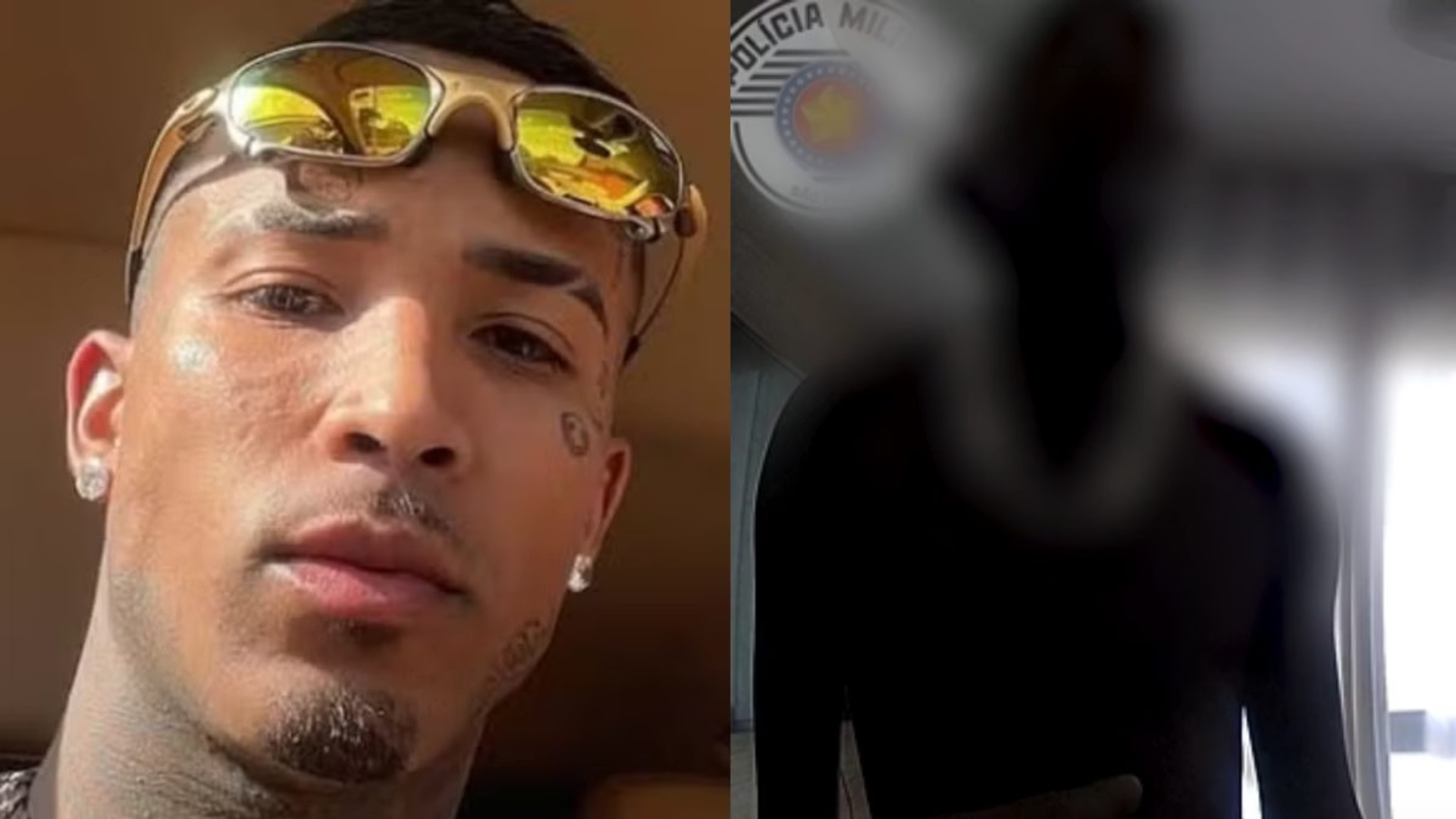 Vídeo mostra que Gato Preto estava com duas mulheres ao ser detido após acidente com Bia Miranda