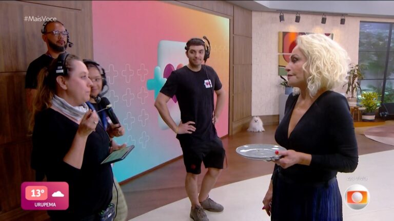 Ana Maria Braga faz receita, manda a equipe do Mais Você provar e detona: ‘Areia’