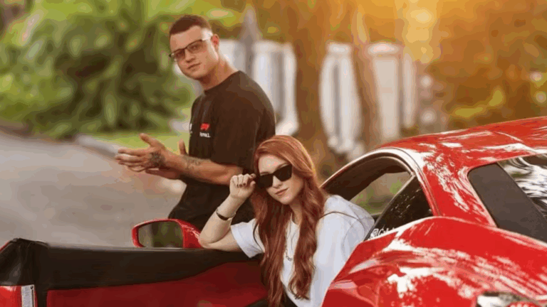 LUXO! Filha de Gugu e marido exibem Ferrari de R$ 2,5 milhões em ensaio fotográfico