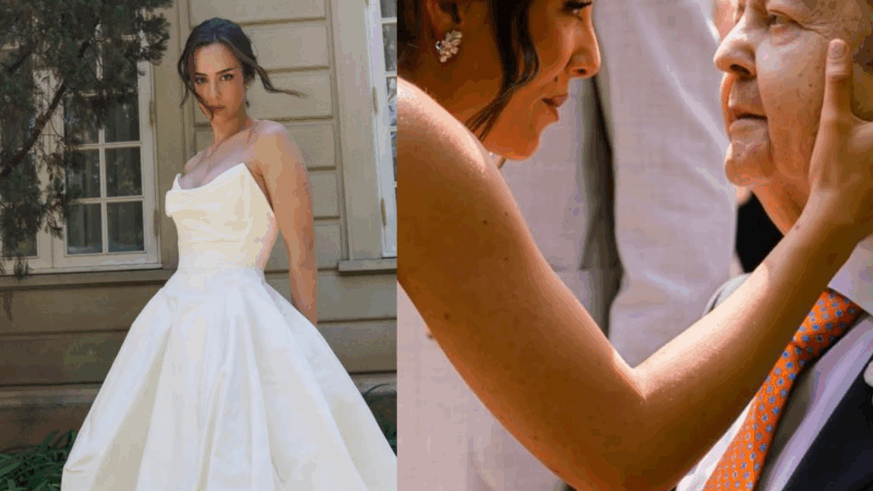 Muita emoção! Lara Silva exibe foto inédita com Faustão em seu casamento: ‘Maior presente’