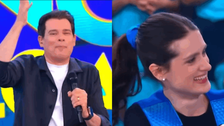 Filha de Celso Portiolli decepciona pai ao não responder pergunta sobre geografia: ‘Joguei dinheiro fora’ ‘
