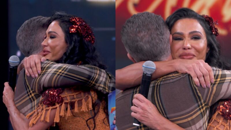 Gracyanne Barbosa chora e é abraçada por Luciano Huck durante desabafo: ‘Corpo masculino’